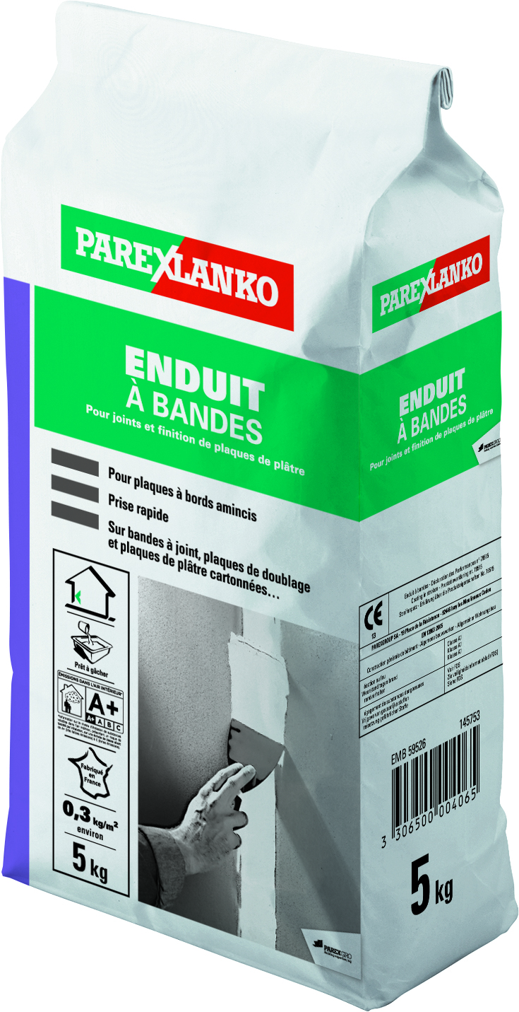 Enduit à bandes à joint plaque de plâtre 5kg - PAREXLANKO